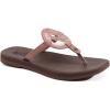 imageONCAI Womens Flip Flops with Arch Support Ladies Sandals 2025 Summer Trendys Fashion Casual Comfortable Cute Slip On Walking Flat Sandal for Woman Beach Brown Size 75