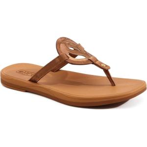 ONCAI Womens Flip Flops Fashion Flat Sandals Summer Vacations Casual Cute Slip On Dressys Sandals for Woman Size 6-11(Khaki)