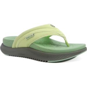 ONCAI Women’s Orthotic Cushion Flip Flops Recovery Walking Sandals for Women with Arch Support Summer Comfortable Slip On Flip Flops for Womans Size 6-12(Green)
