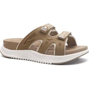 ONCAI Womens Orthotic Sandals Ladies Recovery Walking Slides Arch Support Plantar Fasciitis Comfort Orthopedic Soft Cushion Summer Adjustable Sandalias Size 6-12(Beige/White)