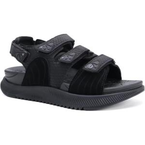 ONCAI Women’s Walking Sandals with Arch Support Hiking Athletic Sandals Woman Outdoor Cushion Footbed Water Summer Thick Rubber Soles Sandalias Mujer Size 6-12(Black)
