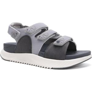 ONCAI Women’s Walking Sandals with Arch Support Hiking Athletic Sandals Woman Outdoor Cushion Footbed Water Summer Thick Rubber Soles Sandalias Mujer Size 6-12(Grey/White)