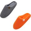 imageONCAI Womens House Slippers in Orange US Size 8 and Mens House Slippers in Gray US Size 11