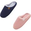 imageONCAI Womens House Slippers in Pink US Size 9 and Mens House Slippers in Blue US Size 12
