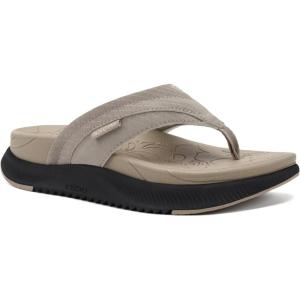 ONCAI Women’s Orthotic Cushion Flip Flops Recovery Walking Sandals for Women with Arch Support Summer Comfortable Slip On Flip Flops for Womans Size 6-12(Beige/Black)