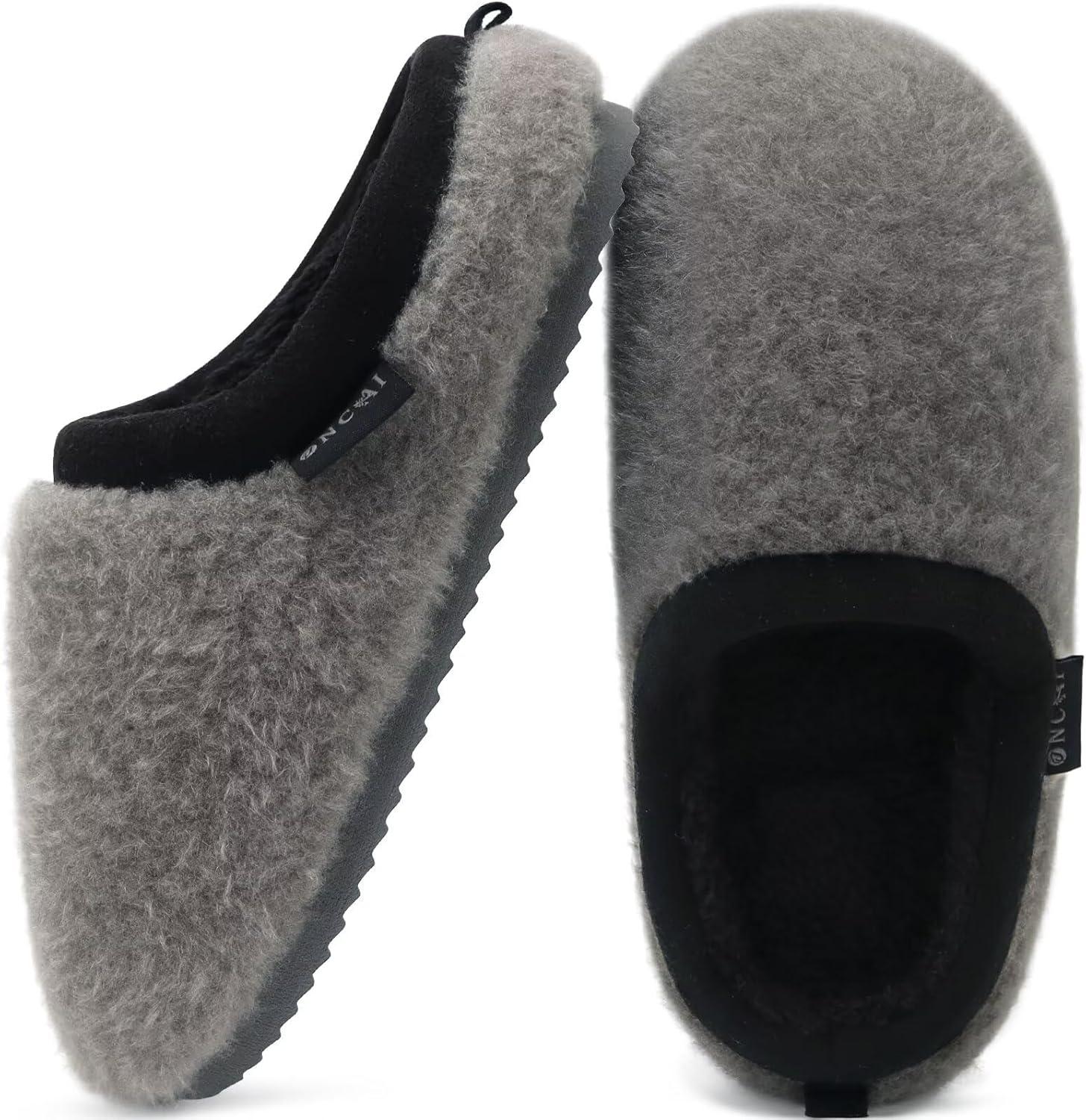 imageONCAI Womens House Fuzzy Slippers Cozy Winter Warm Indoor Outdoor Bedroom Shoes Size 511Grey