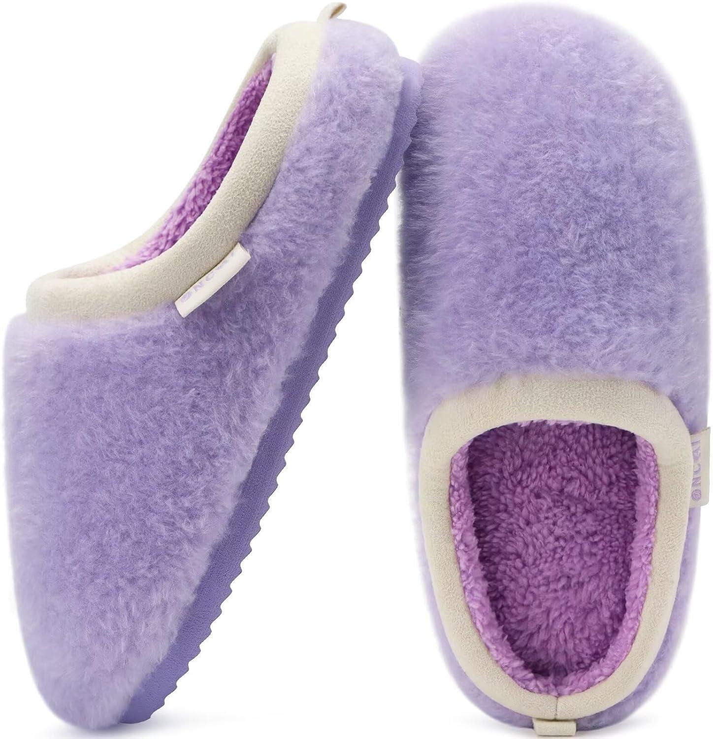 imageONCAI Womens House Fuzzy Slippers Cozy Winter Warm Indoor Outdoor Bedroom Shoes Size 511Purple