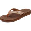 imageONCAI Flip Flops For Women Yoga Mat NonSlip Womens Flip Flops Thong Sandals Summer Beach Slippers With Arch Support Lightweight EVA Sole Brown Size 95