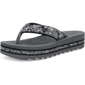 ONCAI Women’s Flip Flops,Fashion Platform Wedge Sandals for Woman Trendy Casual Ladies Sandalias Mujer Summer Beach Outdoor Chunky Comfort Yoga Mat Rubber Soles US Size 5-11(Grey)