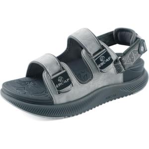 ONCAI Orthopedic Women Sandals with Arch Support Comfort Casual Sport Platform Recovery Hiking Sandals for Laides Water Summer Vacation Shoes Thick Outdoor Adjustable Strap Size 6-12(Grey)