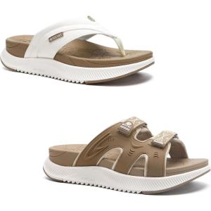 ONCAI Set of 2 Pairs – US Size 8 Women’s Orthotic Cushion Flip Flops Recovery Walking Sandals (BeigeWhite) Womens Orthotic Sandals Ladies Recovery Walking Slides (BeigeWhite)